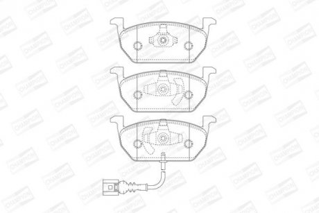 Колодки гальмові дискові передні SEAT LEON (5F1) CHAMPION 573606CH