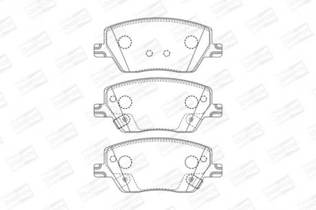 Колодки гальмові дискові передні Fiat Tipo, Tipo SW/ Linea (15-) CHAMPION 573626CH