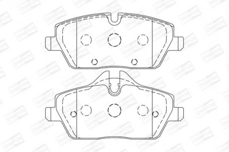 Колодки гальмові дискові передні MINI MINI (F55) CHAMPION 573733CH