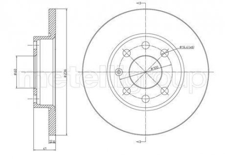 Диск тормозной OPEL ASTRA 91-00, CORSA 87-00 CIFAM 800080