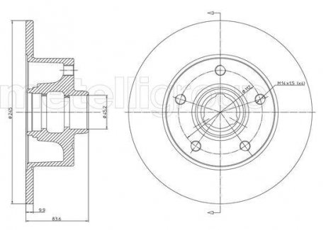 Диск тормозной AUDI A4 94-00 TYŁ CIFAM 800394