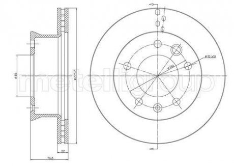 Диск тормозной MERCEDES SPRINTER 94-06 WENT. CIFAM 800418