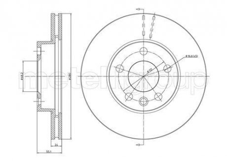 Диск тормозной VW T4 96-03 WENT. CIFAM 800507