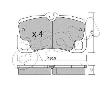 Гальмівні колодки (набір) CIFAM 82210050 (фото 1)