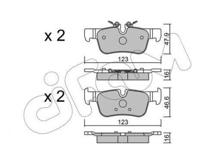 Тормозные колодки.) CIFAM 82210380