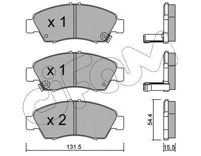 Тормозные колодки перед. Honda Civic 87-01 (sumitomo) CIFAM 822-138-0