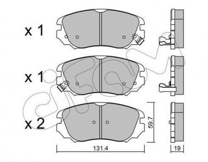 Колодки тормозные пер. Insignia/Insignia/Malibu/9-5 08-17 CIFAM 822-841-0