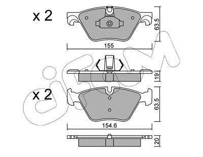 Колодки тормозные F10/F11 (09-17) CIFAM 822-917-0