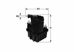 Фільтр паливний Renault Clio/Modus 1.5dCi 04- CLEAN FILTERS MGC1686