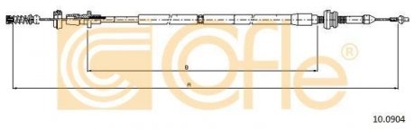 Трос акселератора 10.0904 COFLE 100904
