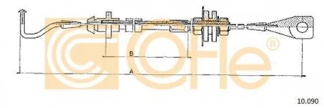 Тросик газа COFLE 10090