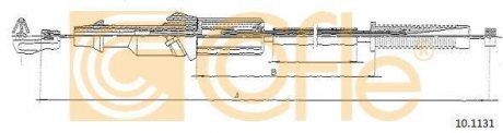 Тросик газу COFLE 101131