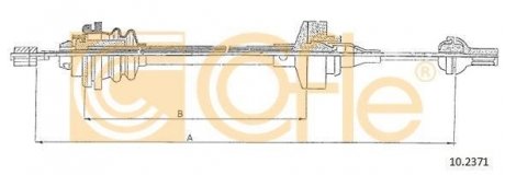 Трос сцепления COFLE 102371