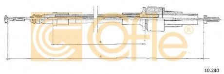 Трос сцепления COFLE 10240
