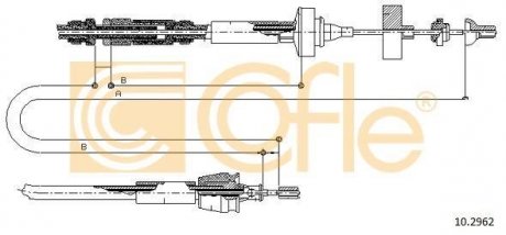 Трос зчеплення COFLE 102962