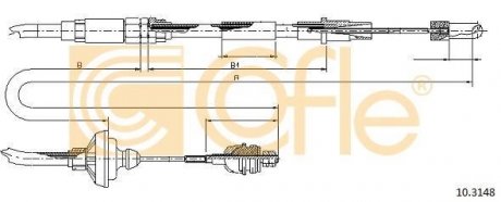 Трос зчеплення COFLE 10.3148