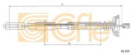 Трос сцепления COFLE 10315