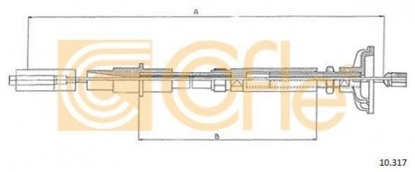 Трос зчеплення COFLE 10317