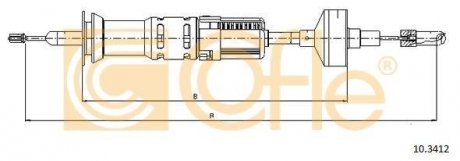 Трос зчеплення COFLE 103412