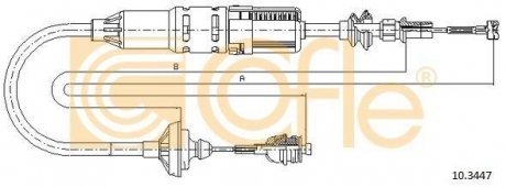 Трос сцепления COFLE 103447 (фото 1)