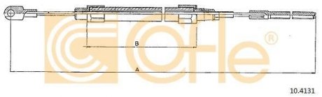 Трос ручника COFLE 104131