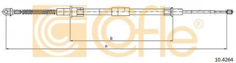 Трос ручного тормоза COFLE 104264