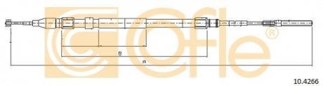 Трос, стояночная тормозная система 10.4266 COFLE 104266 (фото 1)