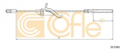 Трос ручного тормоза перед. Ford C-MAX II (DXA/CB7, DXA/CEU) 2010/12- COFLE 105385