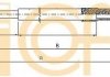 Трос ручного гальма зад. Л RENAULT TWINGO II 1.2/1.5D 03.07- COFLE 106545 (фото 1)