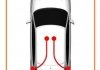 Трос ручного гальма зад. Л RENAULT TWINGO II 1.2/1.5D 03.07- COFLE 106545 (фото 2)