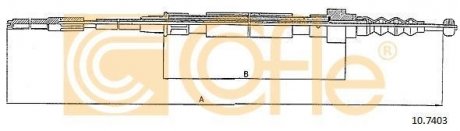 Трос ручника 10.7403 COFLE 107403