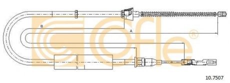 Трос ручника COFLE 107507