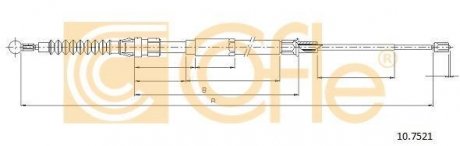 Трос COFLE 107521