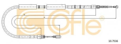Трос ручника 10.7536 COFLE 107536