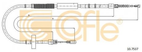Трос ручника 10.7537 COFLE 107537