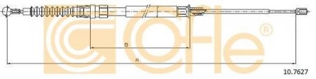 Трос ручника COFLE 107627 (фото 1)