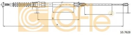 Трос ручного гальма COFLE 10.7628