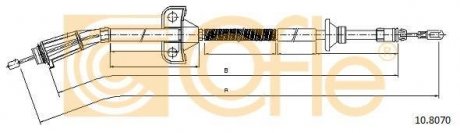 Трос ручного тормоза COFLE 108070