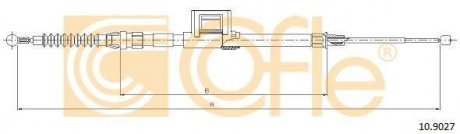 Трос ручного гальма 10.9027 COFLE 109027