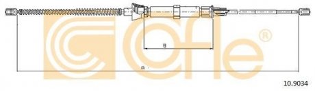 Трос ручника COFLE 109034 (фото 1)