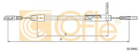Трос ручника 10.9441 COFLE 109441