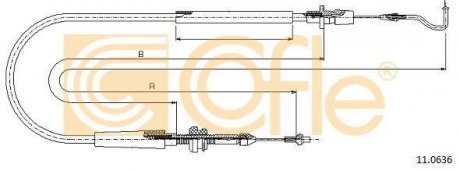 Тросик газу COFLE 110636