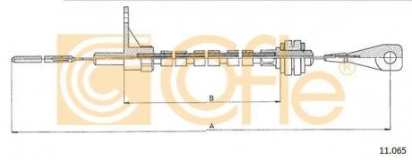 Трос акселератора COFLE 11065