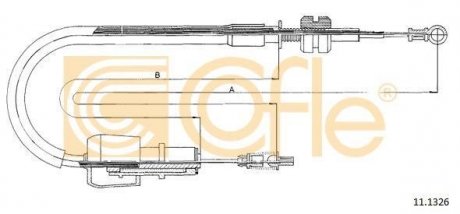 Тросик газа COFLE 111326