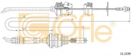 Трос сцепления COFLE 112196