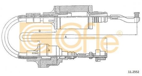 Трос сцепления Opel Vectra 1.8-2.0 COFLE 112552