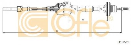 Трос сцепления COFLE 112561
