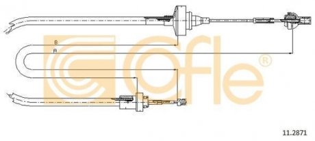 Трос сцепления COFLE 112871