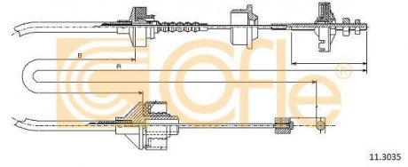 Трос зчеплення COFLE 113035 (фото 1)