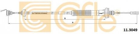 Трос сцепления Peugeot 206 (gear BE4)98- (авторег..) (934/594) COFLE 11.3049